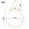 11.81"X10.24" Gold Hexagon Mirror Wall Decor Small Decorative Mirror Hanging Mirrors for Wall Home Bathroom Bedroom Living Room, Small, Gold